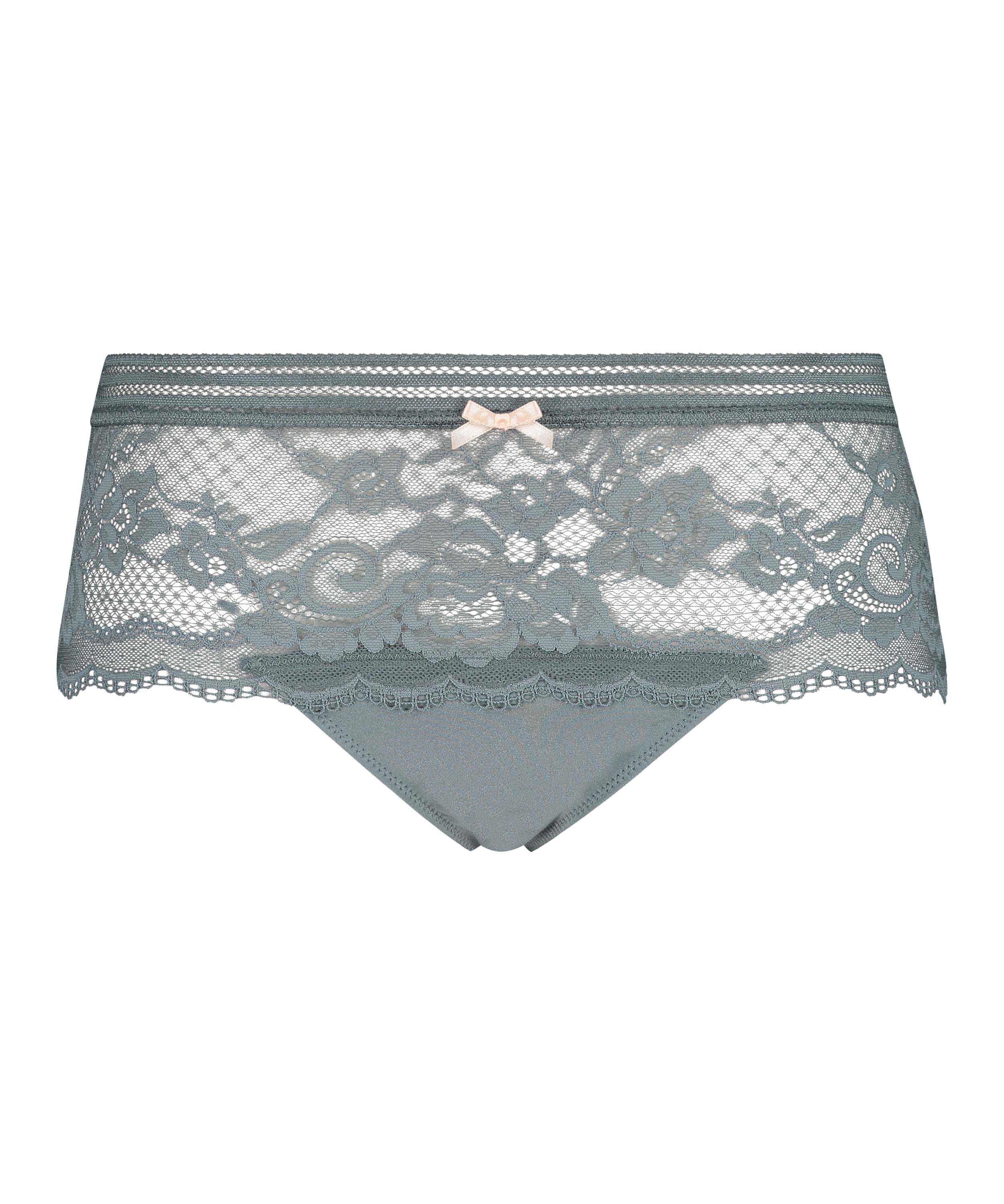 Boxer string taille haute Loredana, Gris Boxer string taille haute Loredana, Gris