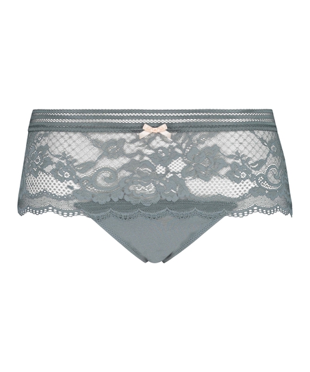 Boxer string taille haute Loredana, Gris