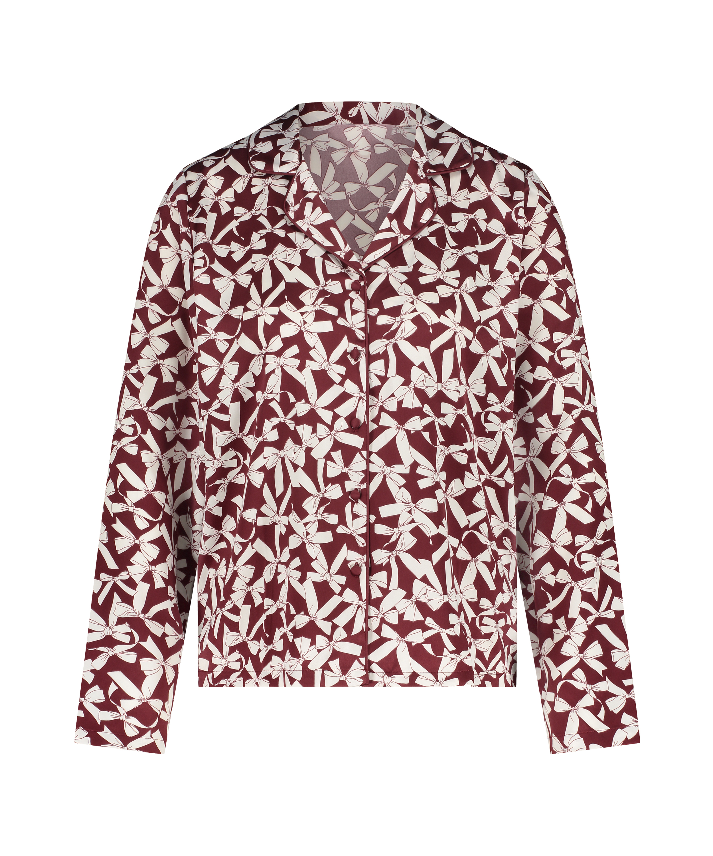 Veste &agrave; manches longues Satin, Rouge, main