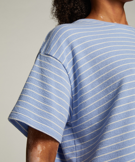 Haut de pyjama, Bleu