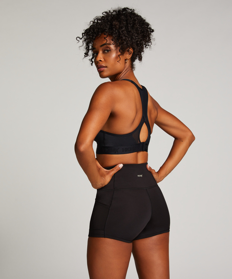 HKMX Short taille haute Oh My Squat, Noir