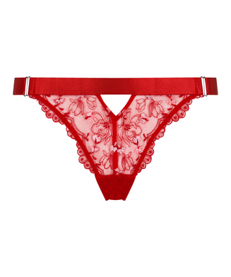 Tanga taille haute Violet, Rouge