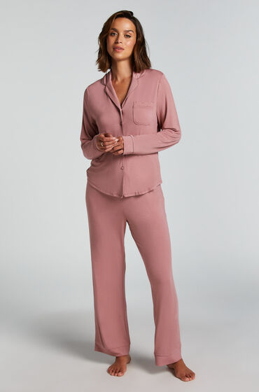 Hunkemöller Pantalon de pyjama Jersey Rose