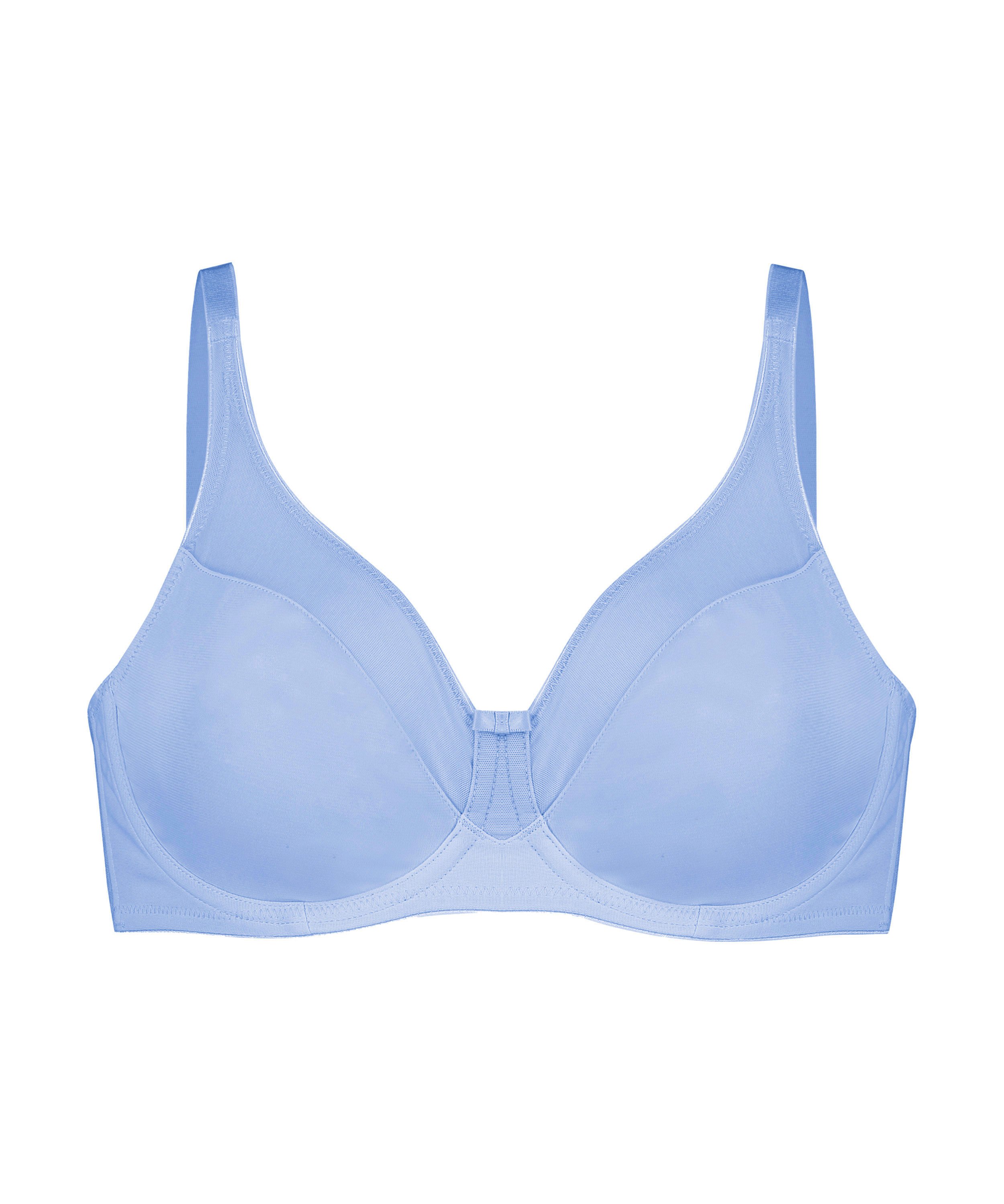Soutien-gorge à armatures non-préformé minimiseur Nina, Bleu, main