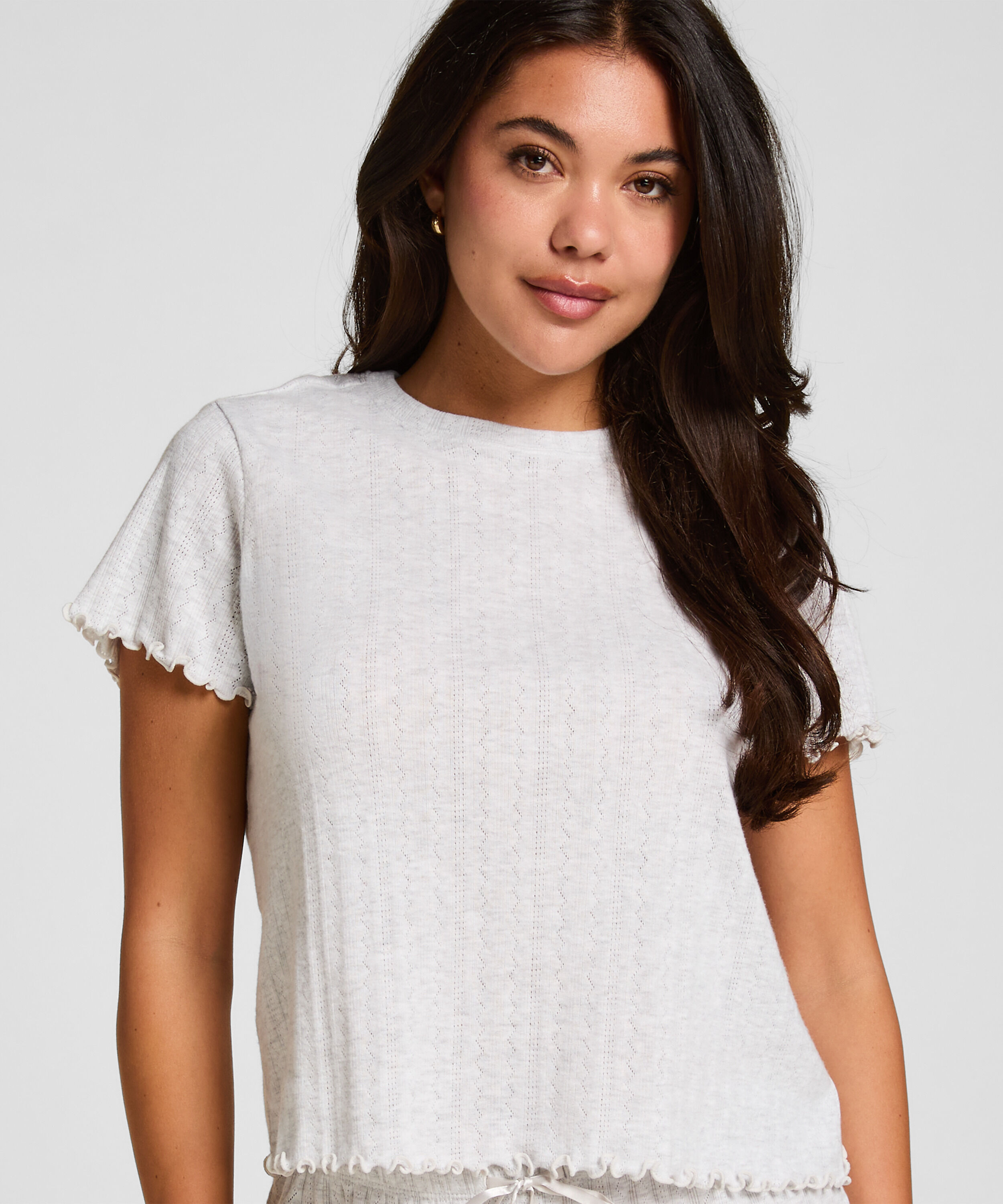 Haut de pyjama, Beige