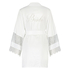 Kimono satin Bridal, Blanc