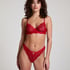 Soutien-gorge non-rembourr&eacute; &agrave; armatures Isabelle, Rouge