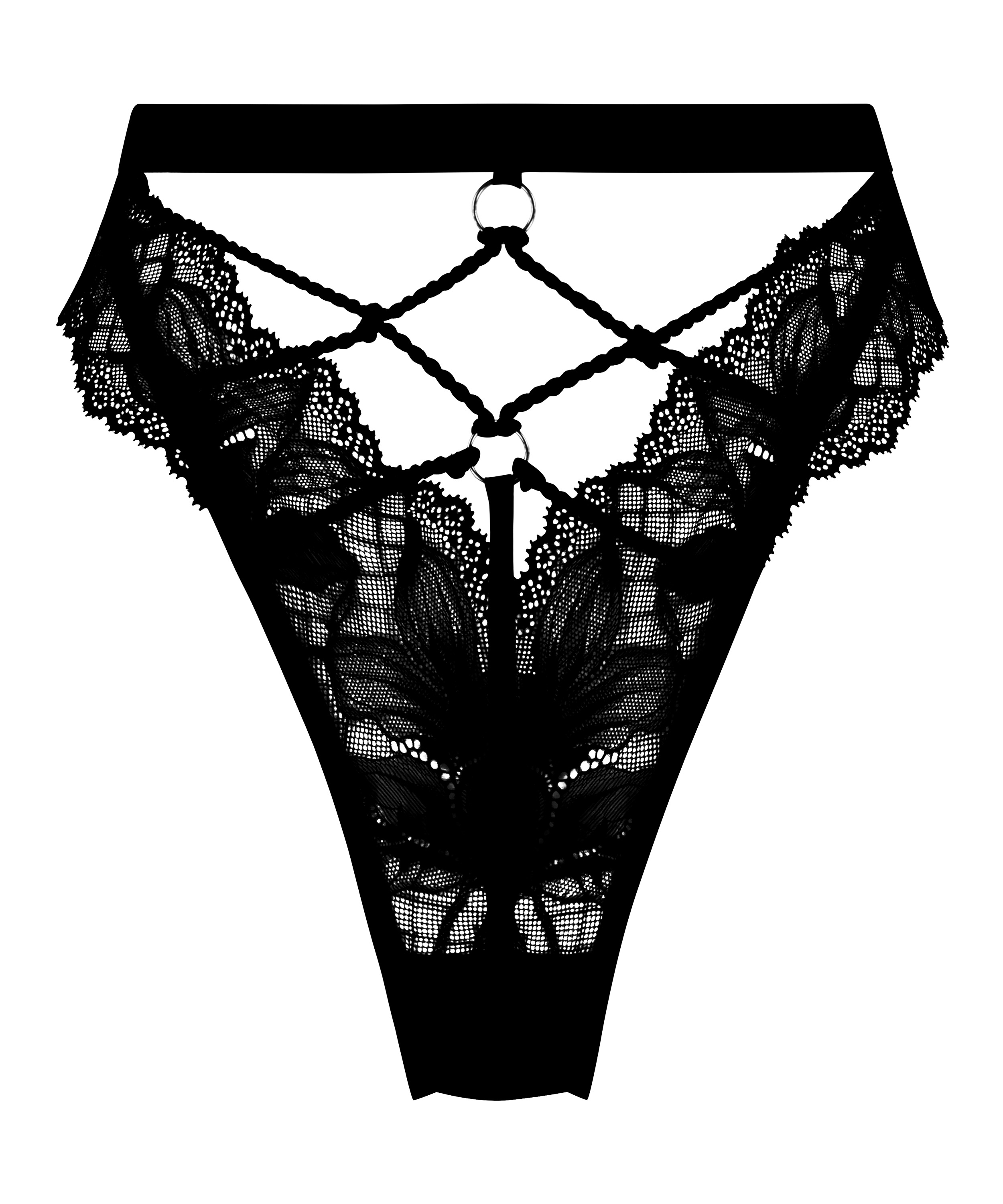 Slip brésilien Bellini, Noir, main