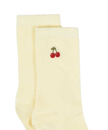 Chaussettes courtes en modal, Jaune
