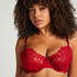 Soutien-gorge à armatures non-préformé Charlotta, Rouge