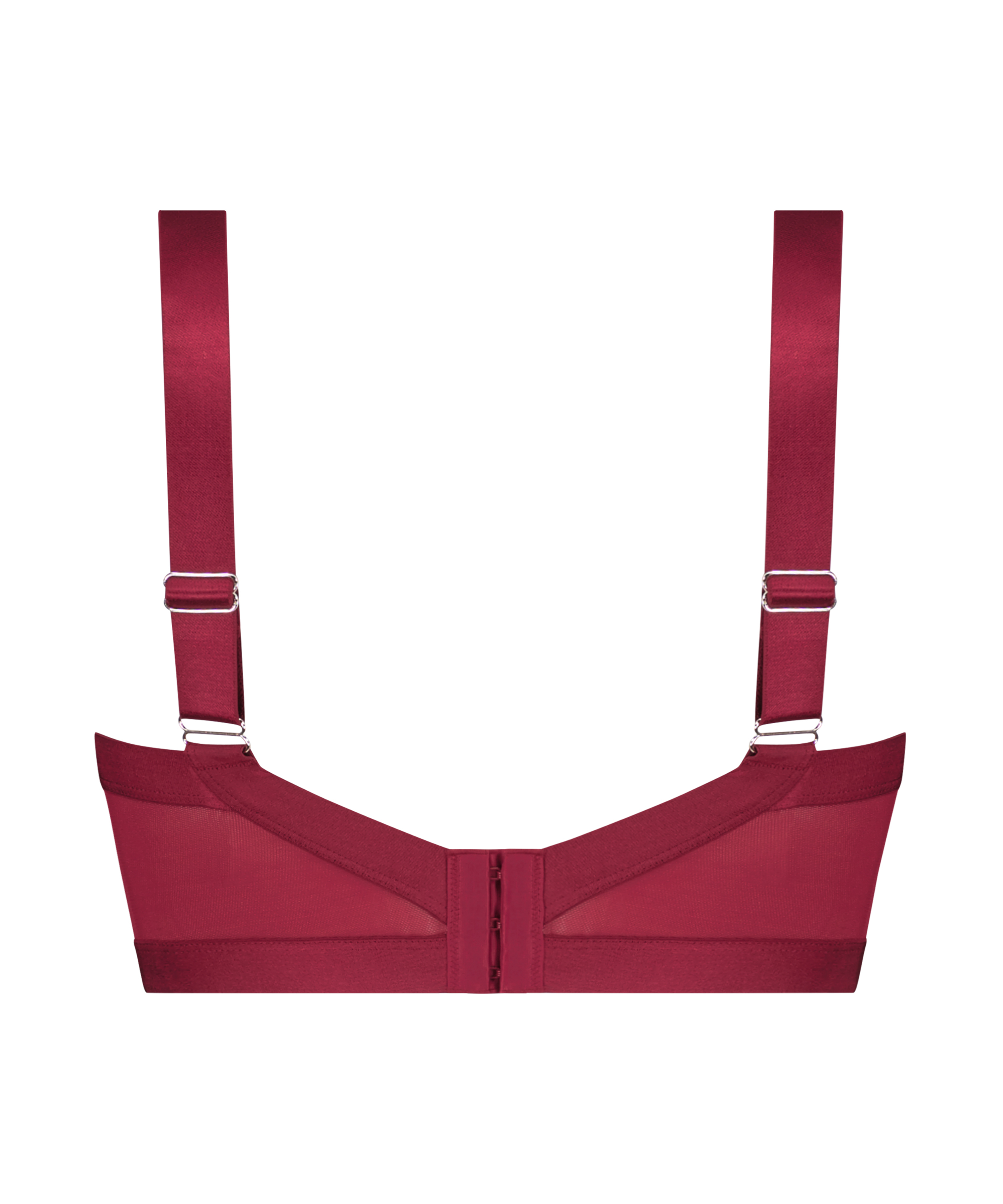 Soutien-gorge bustier non rembourré à armatures Hana, Rouge, main
