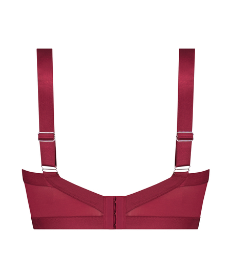 Soutien-gorge bustier non rembourré à armatures Hana, Rouge