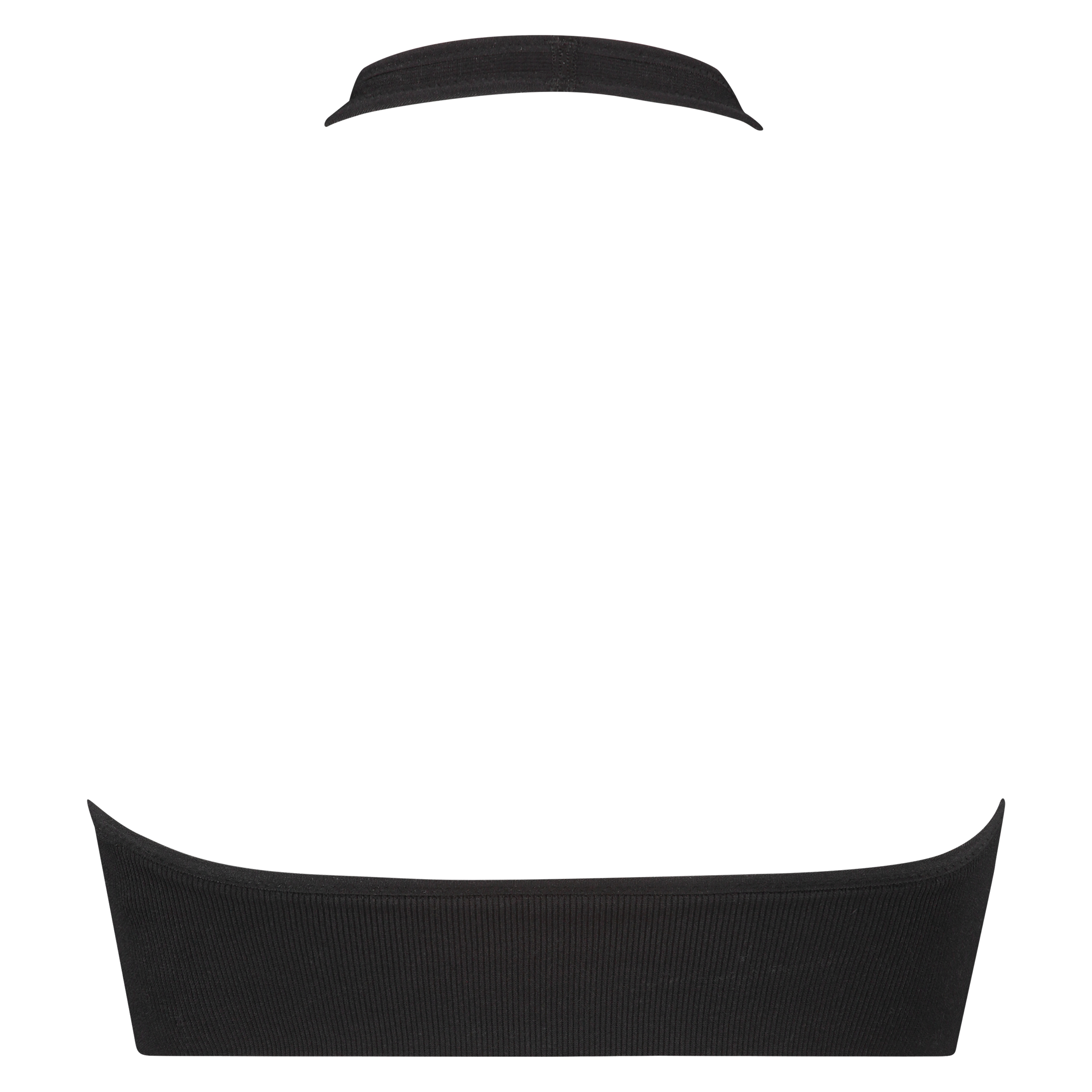 Brassière haltère sans couture, Noir, main