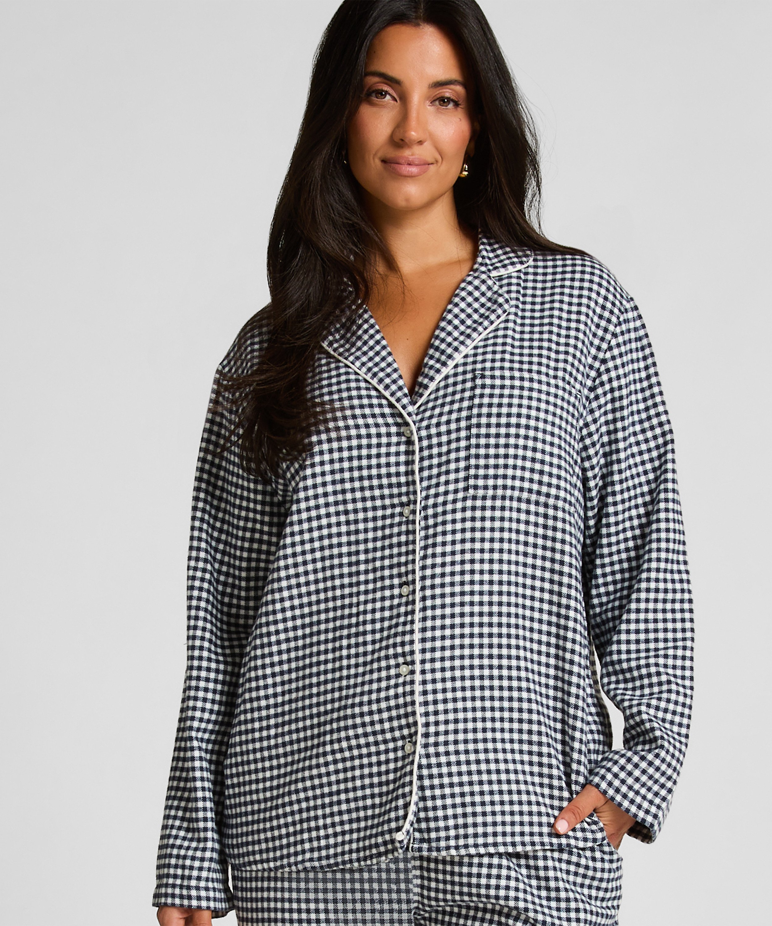Haut de pyjama Flanel Essentials, Bleu, main