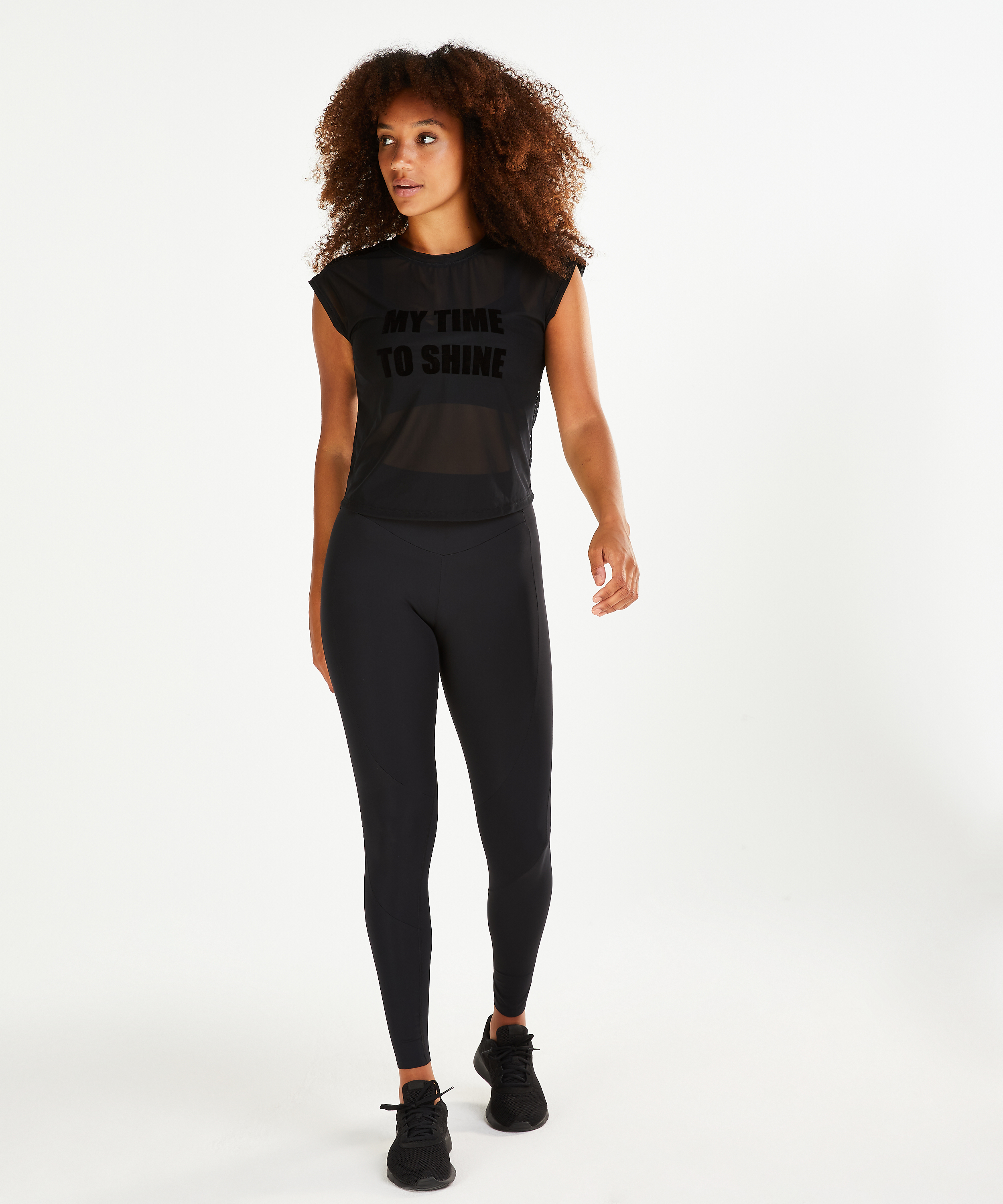 Top de sport HKMX Time to shine, Noir, main