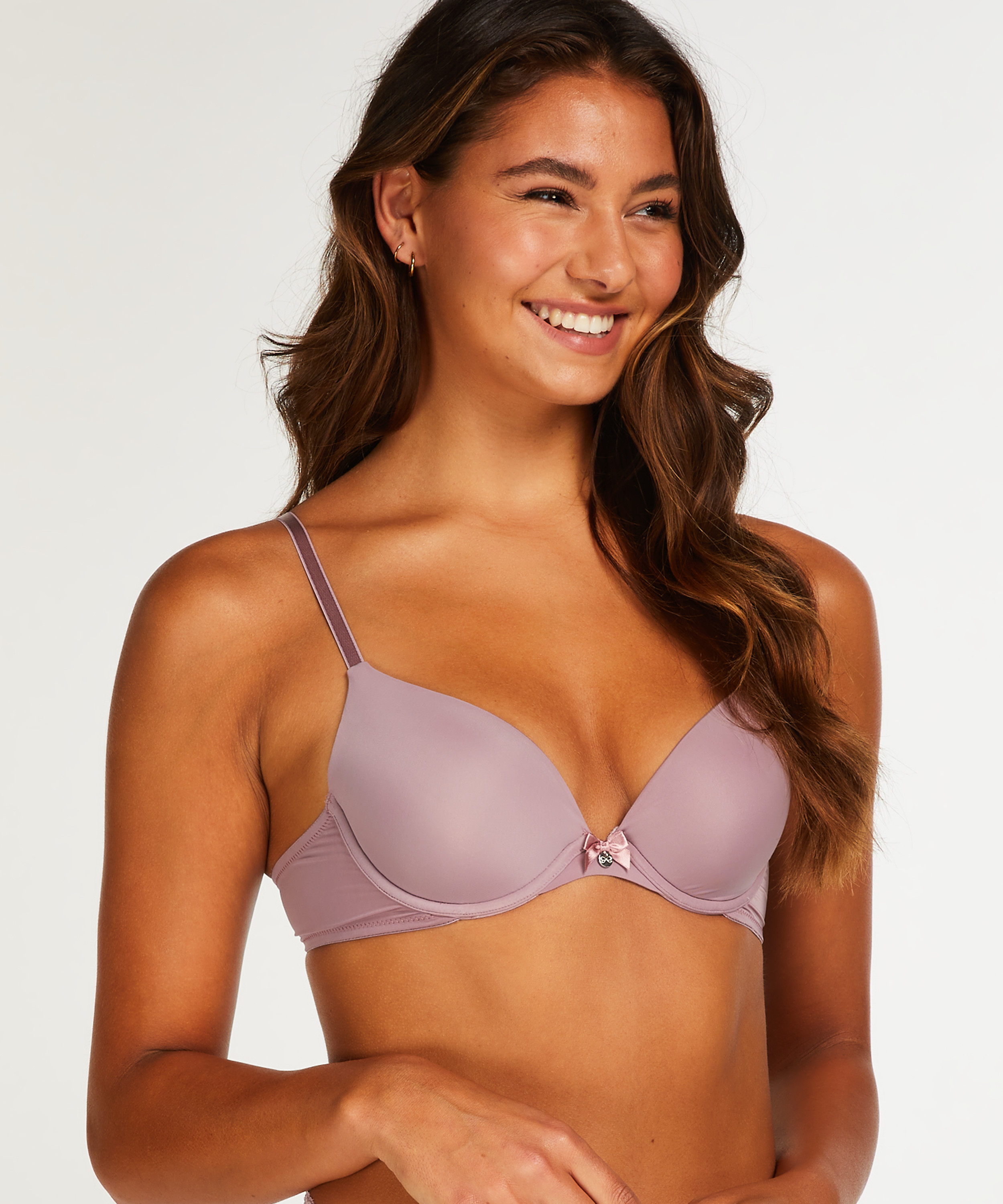 Soutien-gorge &agrave; armatures pr&eacute;form&eacute; Plunge, Violet, main