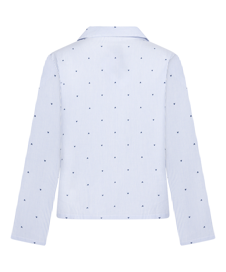 Chemise en coton, Bleu