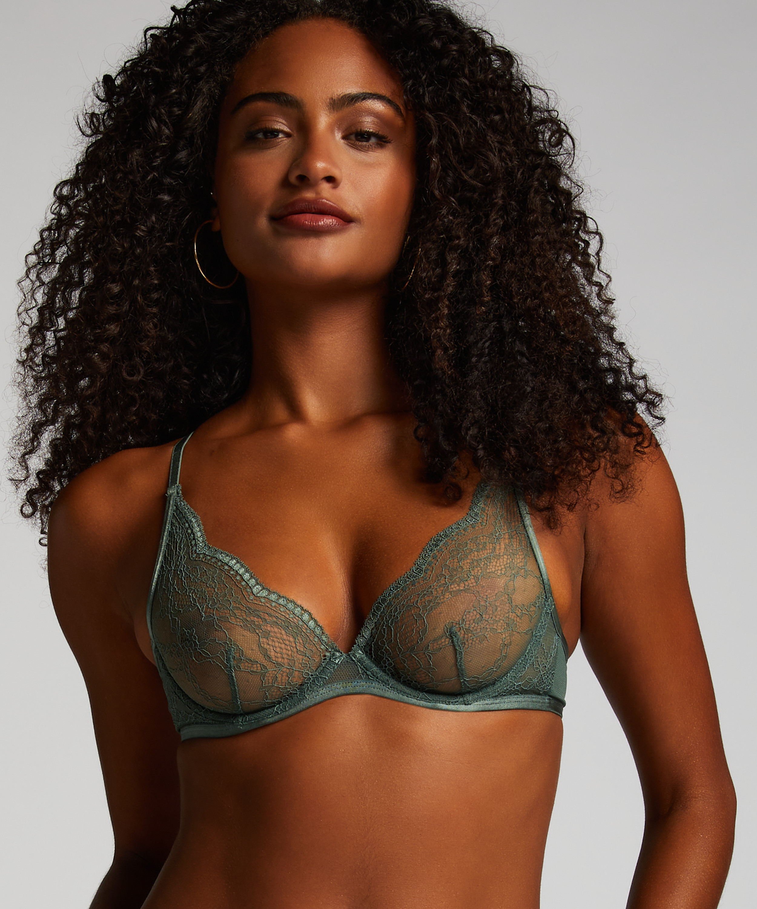 Soutien-gorge à armatures non-préformé Isabelle, Vert, main