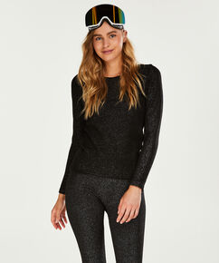 Top manches longues HKMX, Noir