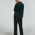 Pantalon de pyjama Velours, Vert