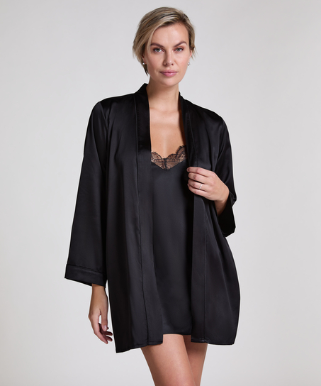 Kimono Satin, Noir