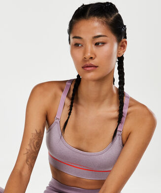 Soutien-gorge de sport HKMX The Crop Niveau 1, Violet