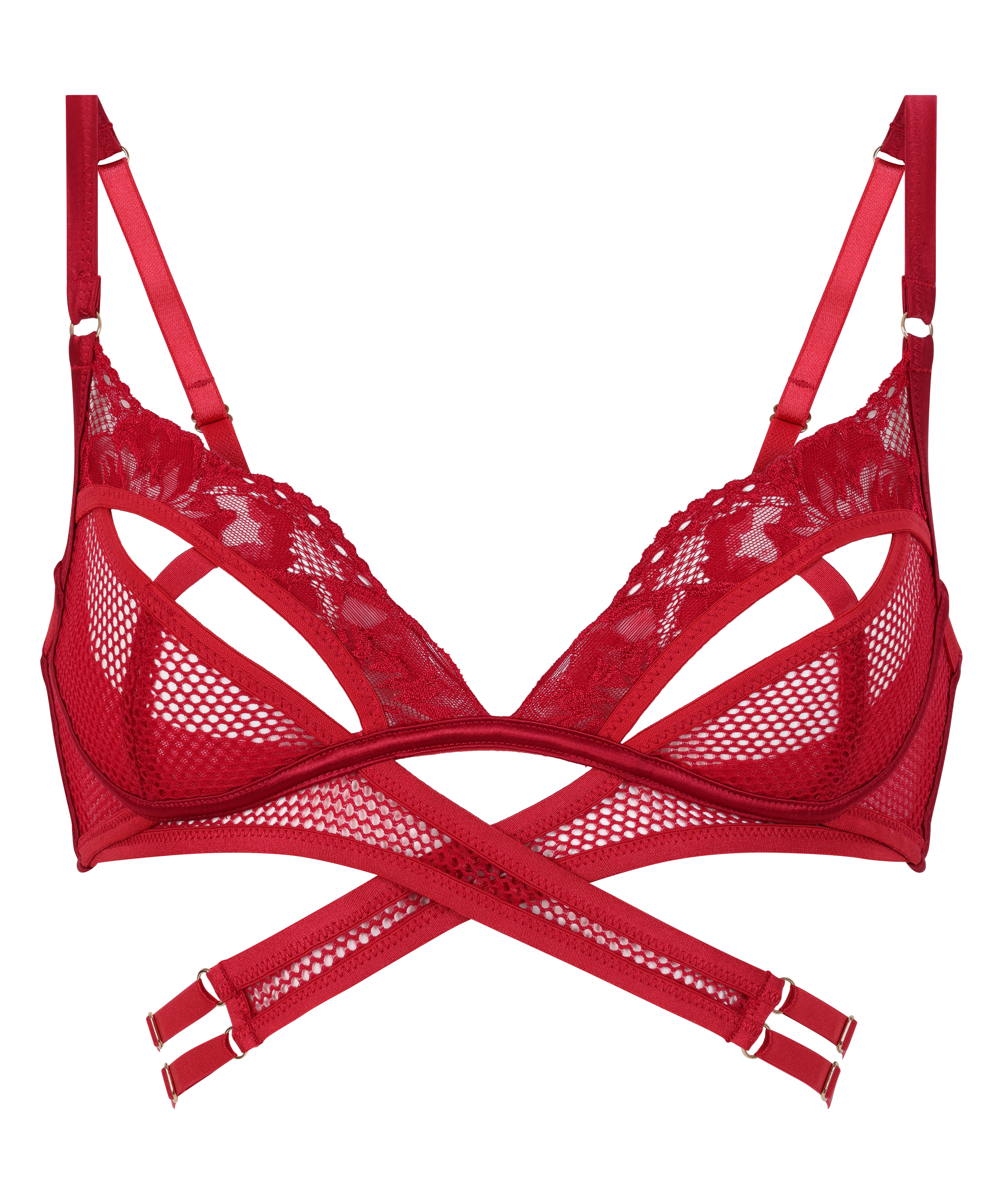 Brassière Pleasure, Rouge, main