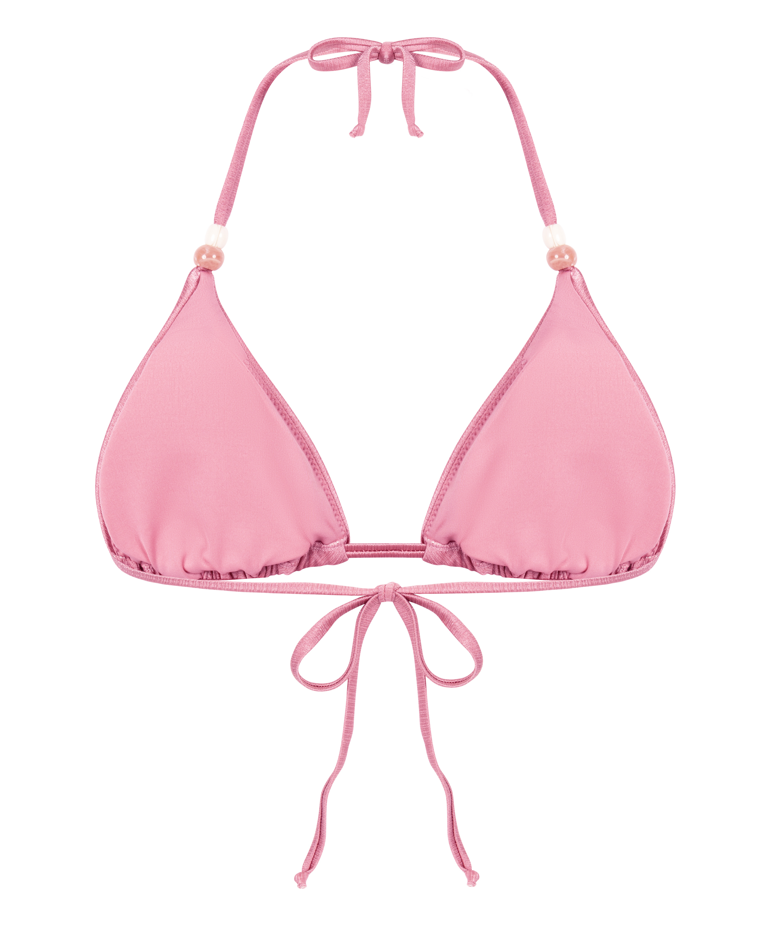 Haut de bikini triangle Kallua, Rose, main