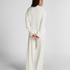 Pyjama Top Loose Pointelle, Blanc