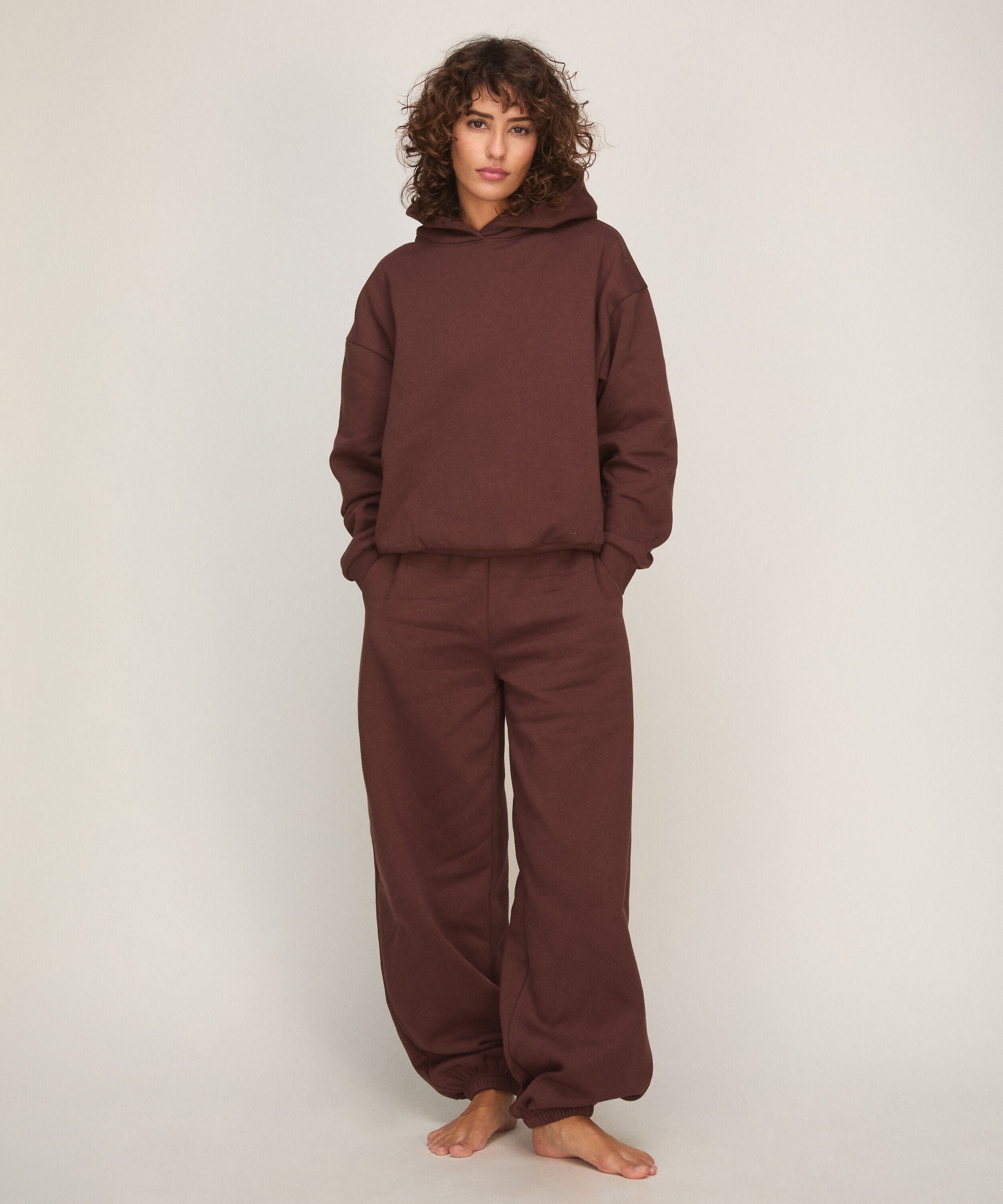 Pantalon Jogger en Molleton Brossé