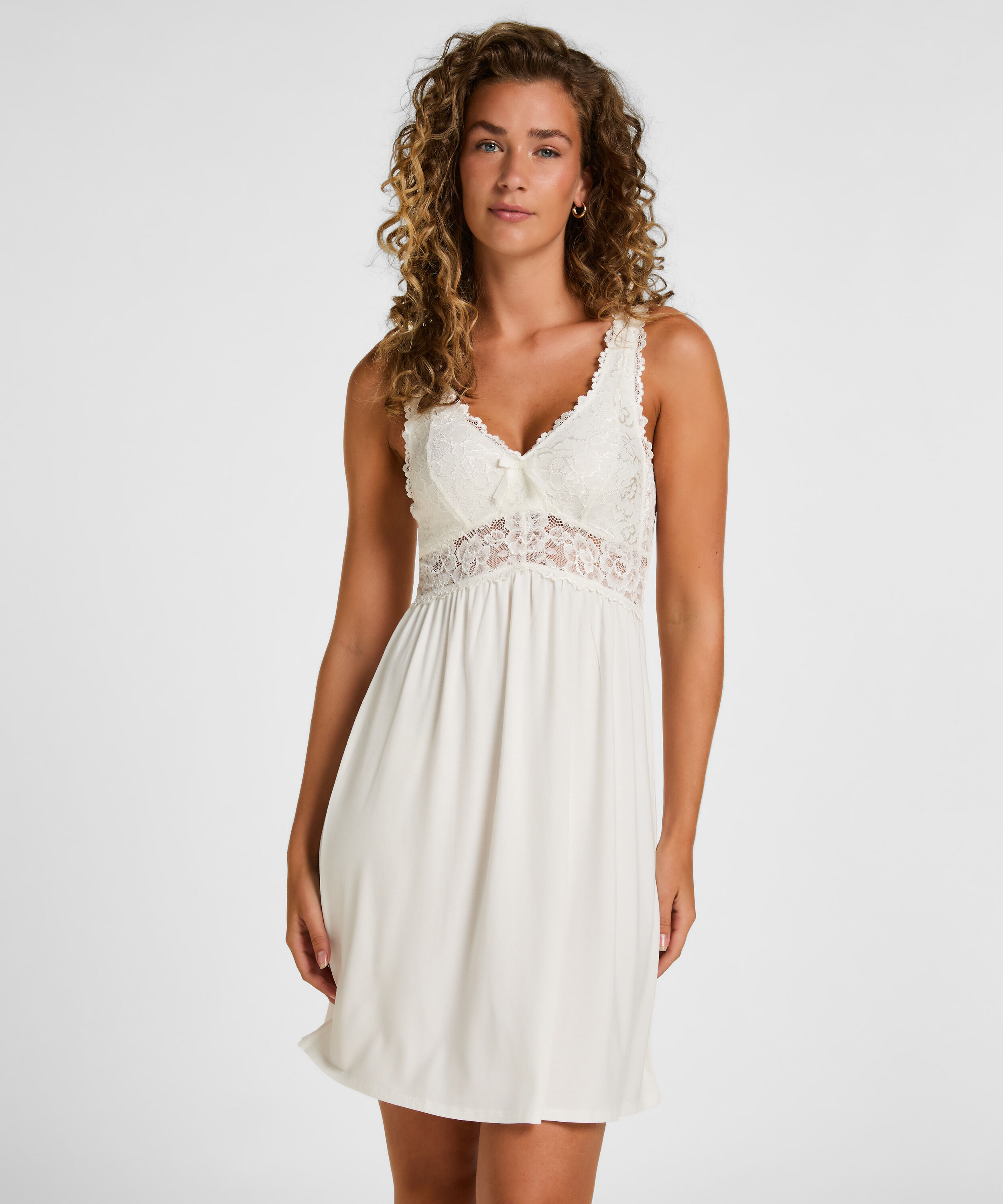 Nuisette Nora Lace, Blanc