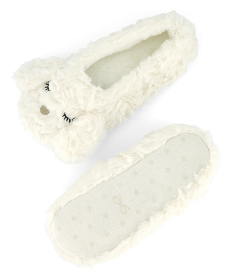 Chaussons ballerine, Blanc