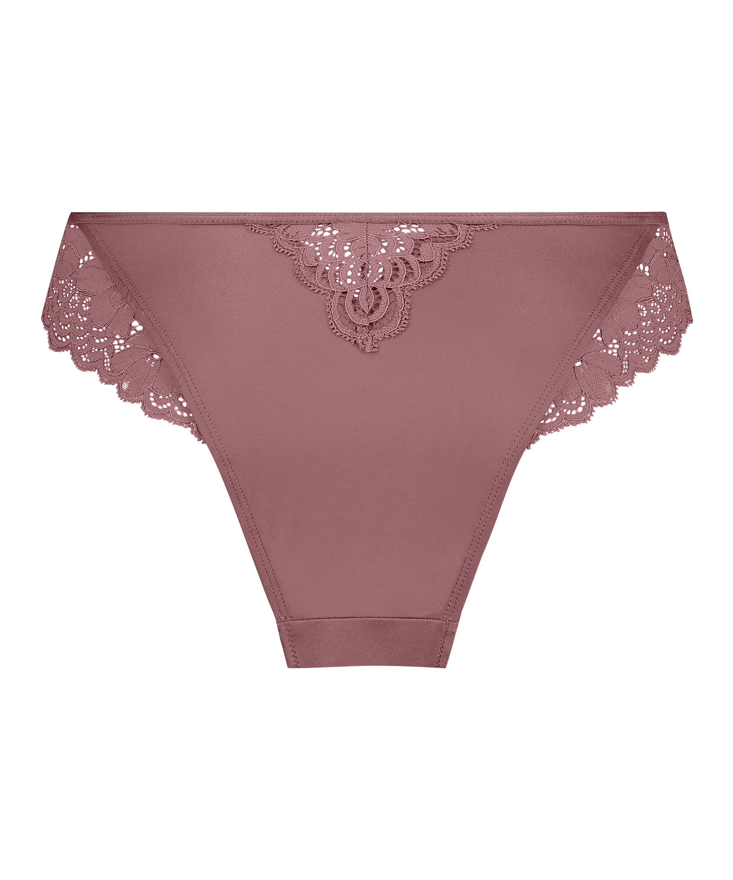 Slip brésilien Lainey, Rose, main