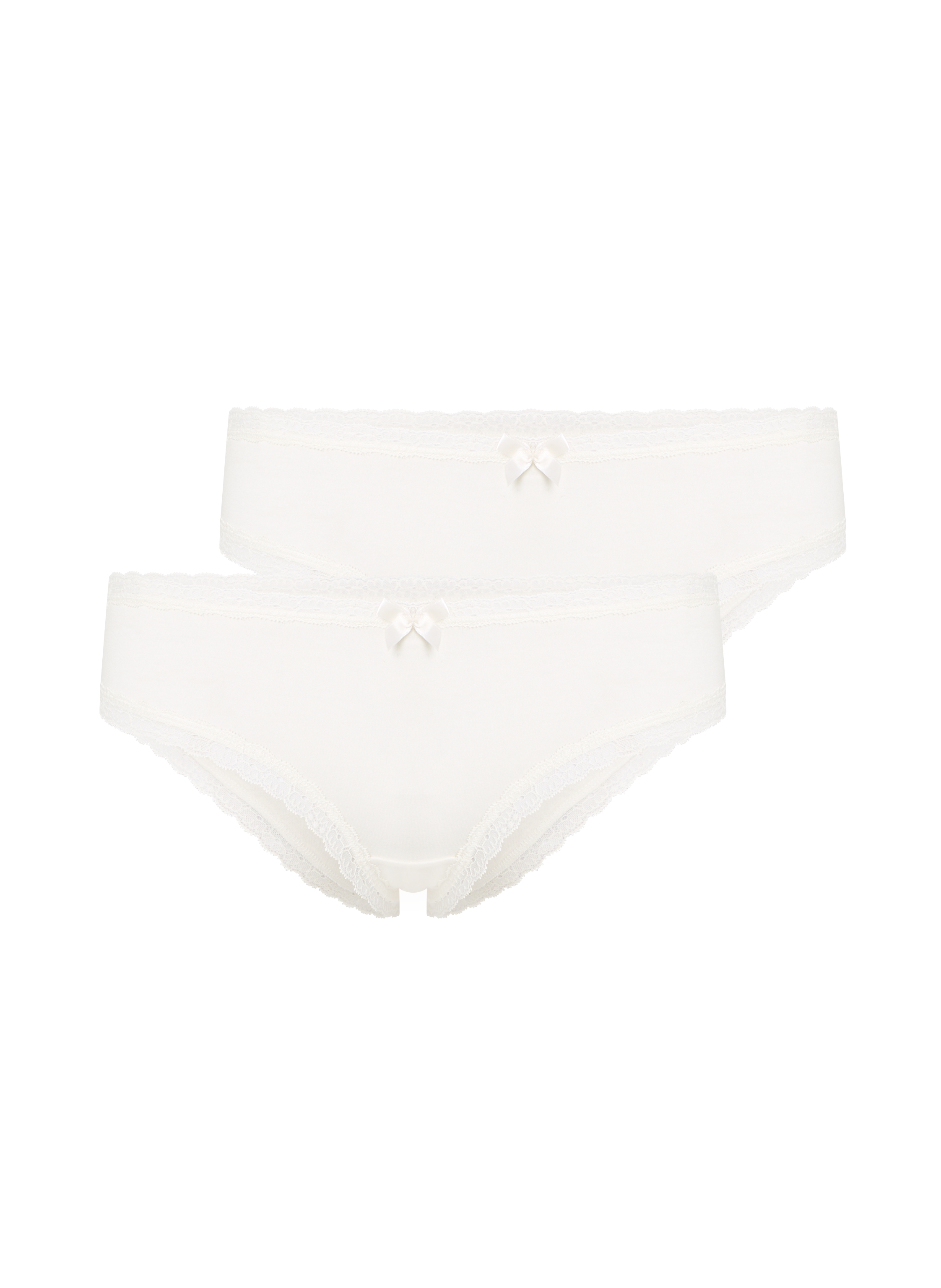 Lot de 3 shorts brésiliens en coton Georgia, Blanc, main