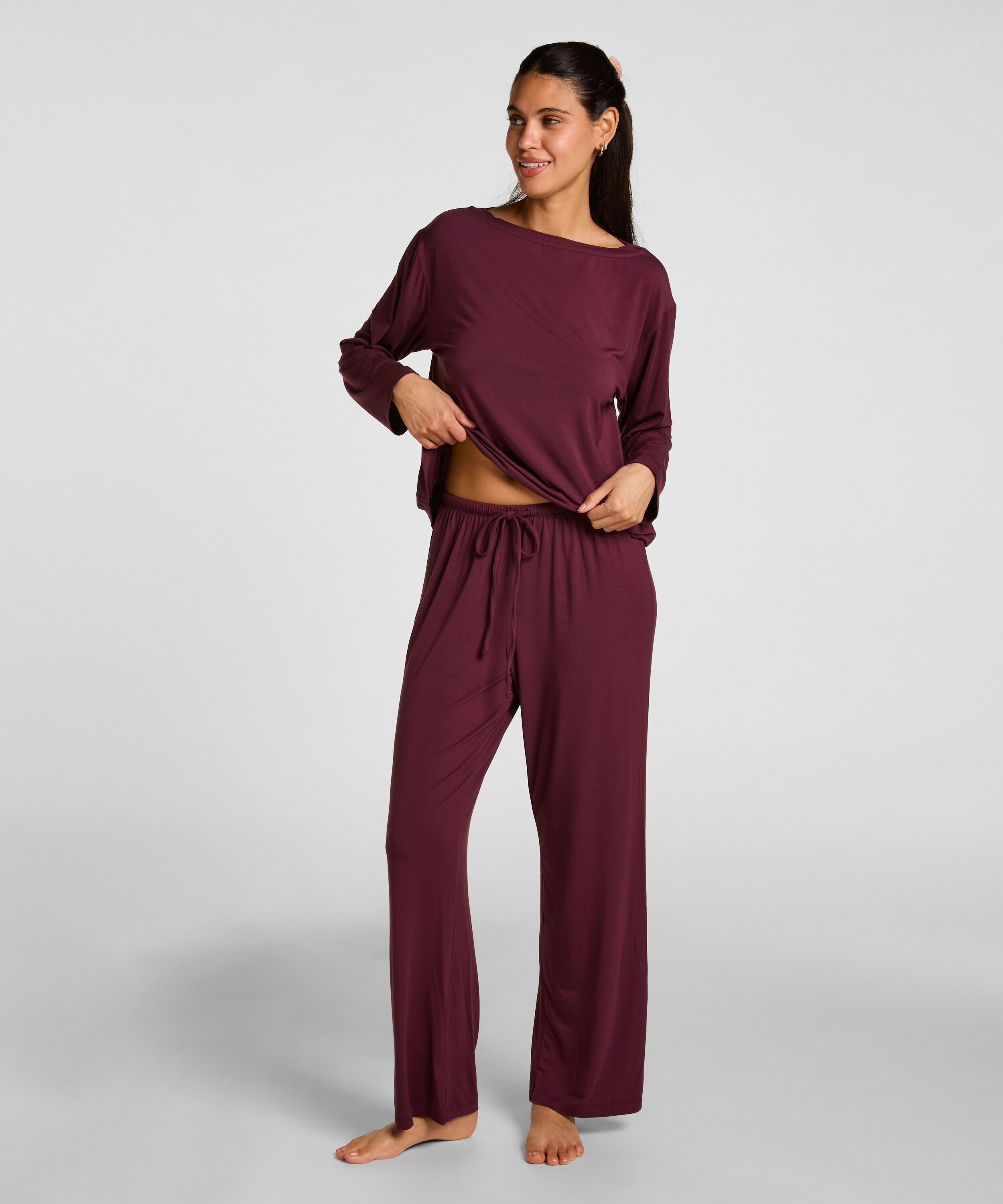Veste à manches longues en jersey Essential, Violet