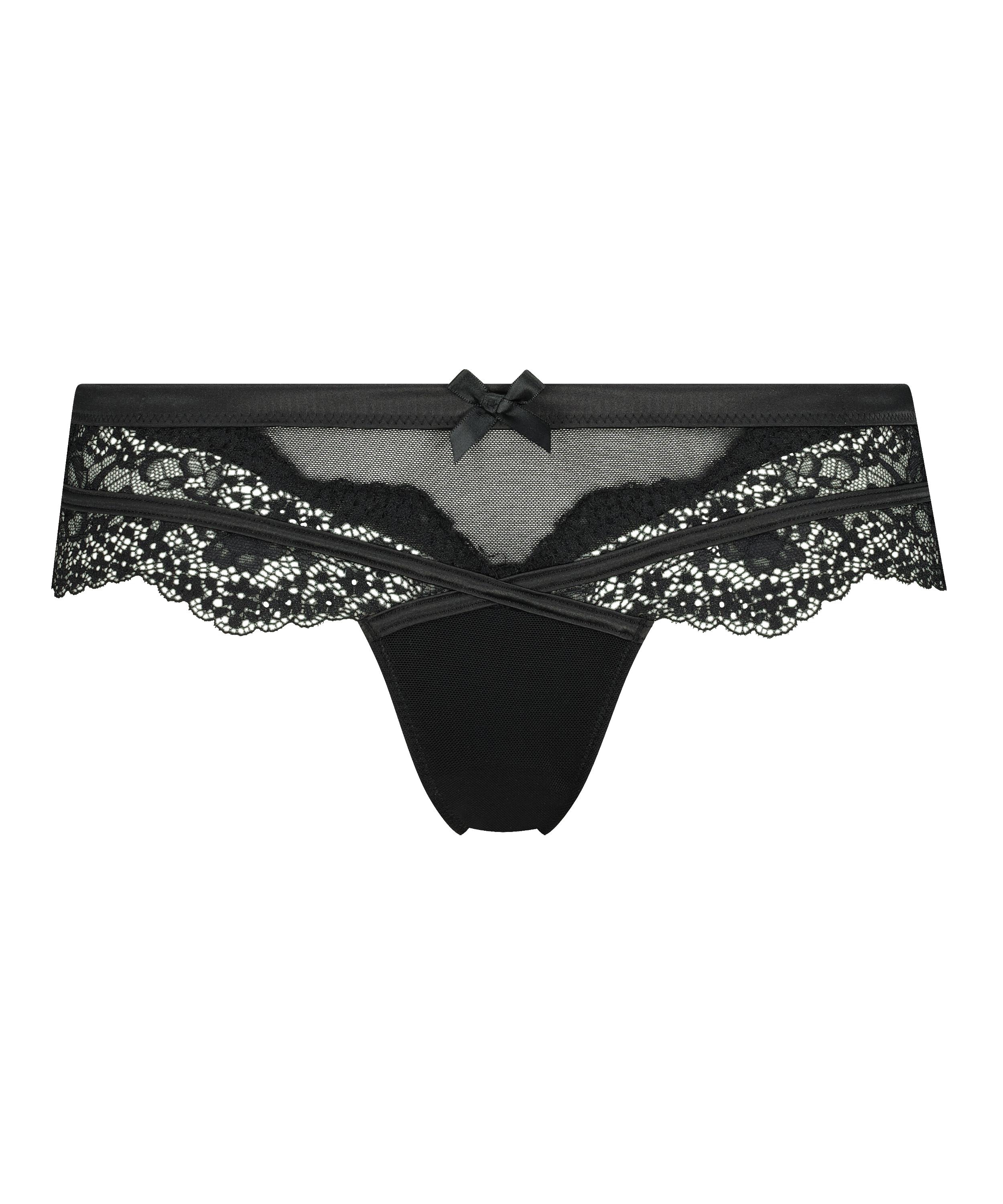 Boxer string Raine, Noir, main