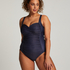 Maillot de bain Shaping Scallop, Bleu