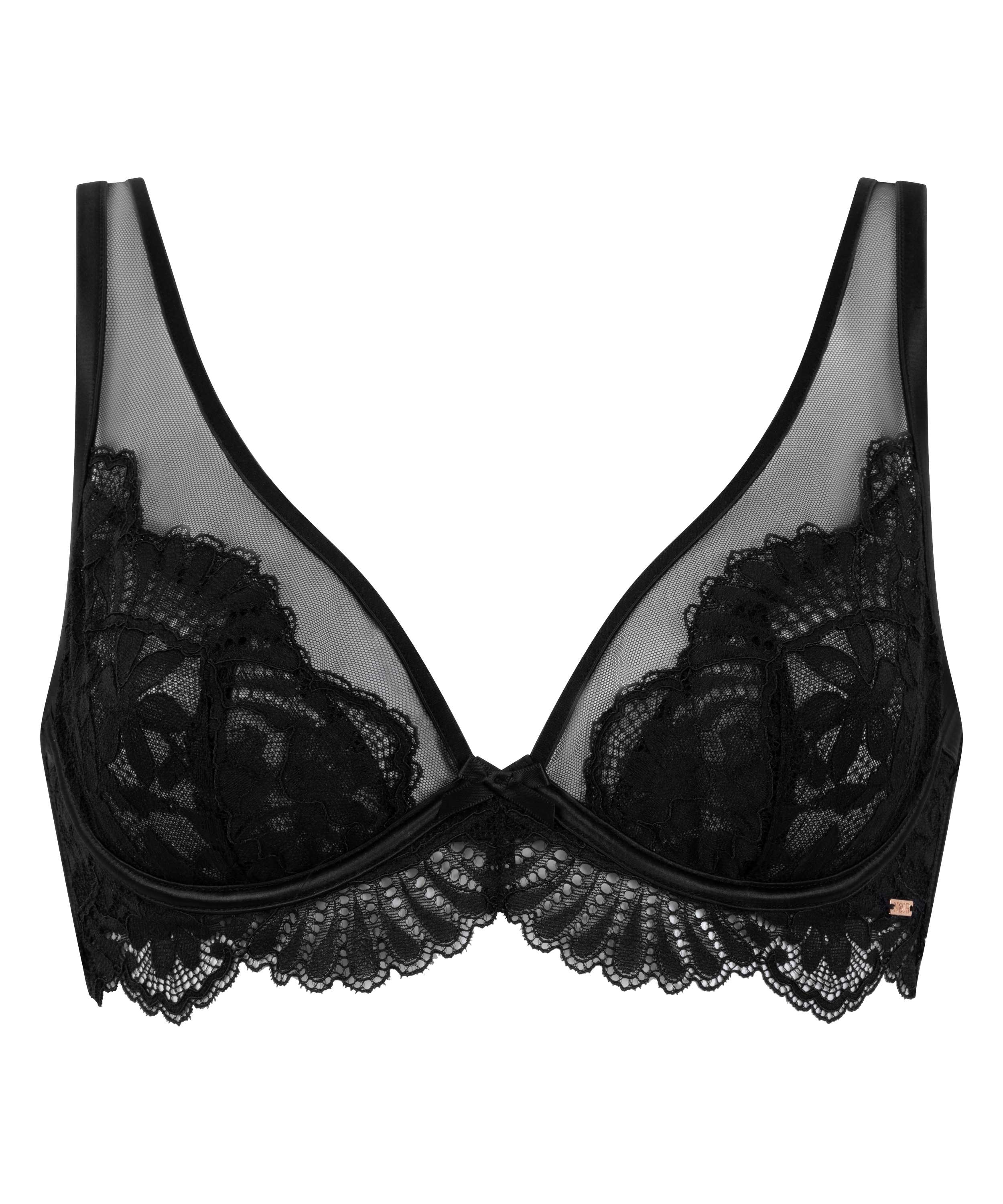 Soutien-gorge à armatures non-rembourré Poppy, Noir, main