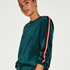 Top Velour Stripe, Vert
