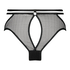 Slip brésilien ouvert Pleasure, Noir