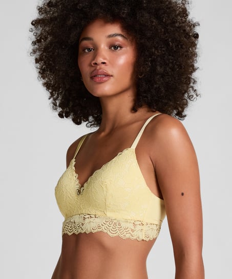 Soutien-gorge sans armatures préformé Andrea, Jaune