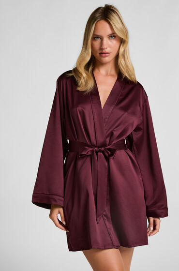Hunkemöller Kimono Satin Rouge Hunkemöller Kimono Satin Rouge