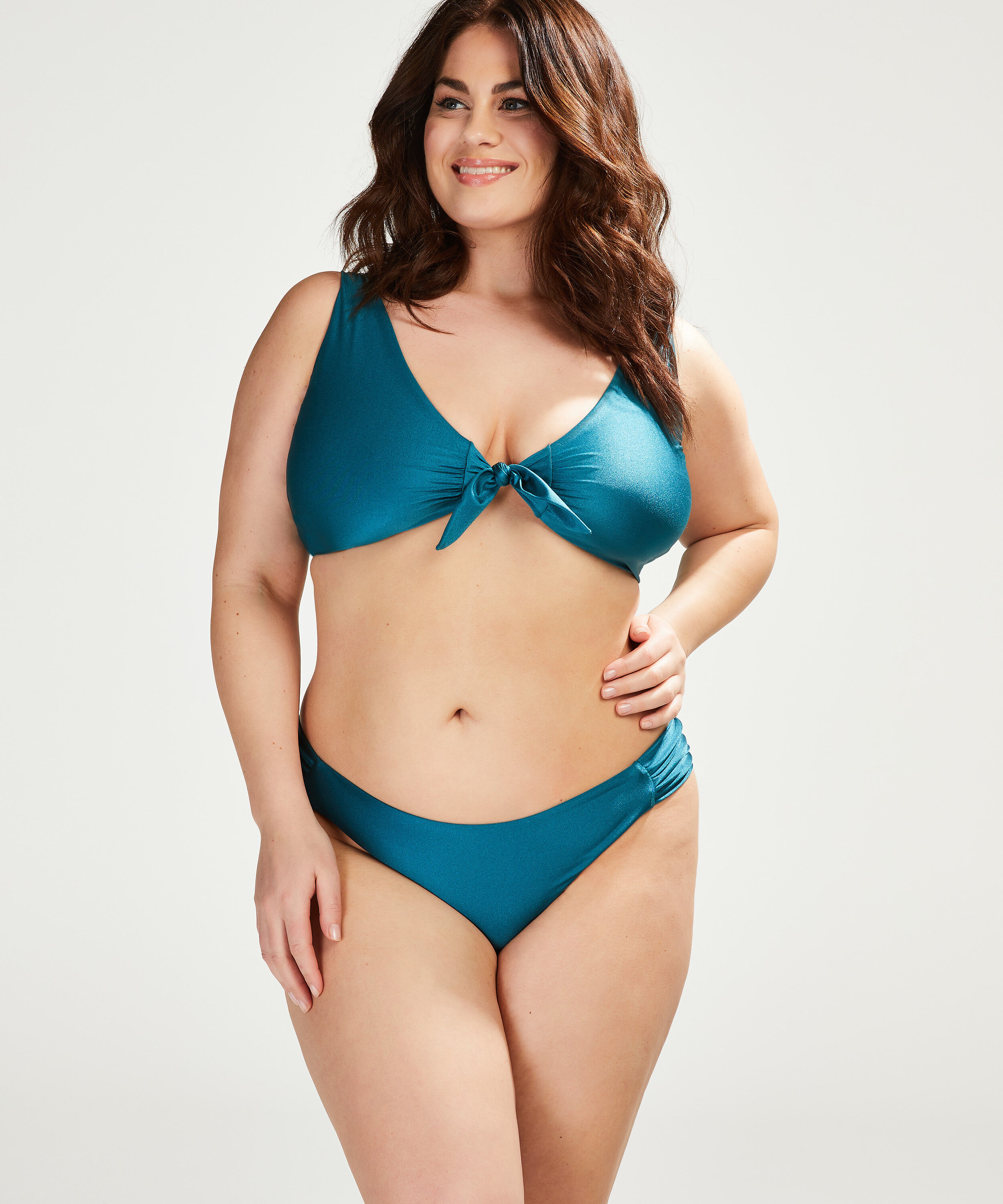 Haut de bikini triangle longline Brokopondo I AM Danielle, Bleu