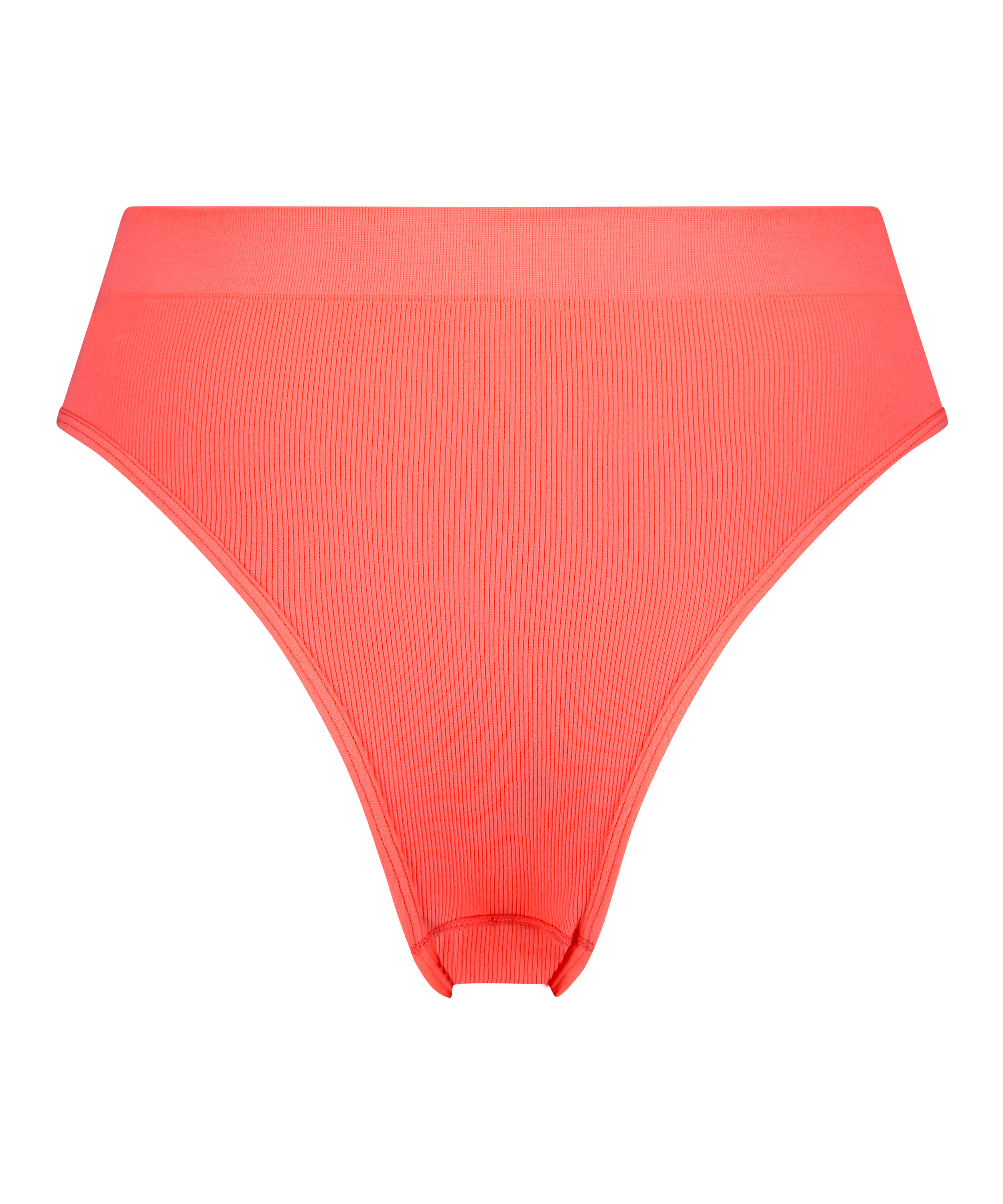 Slip brésilien taille haute Bae, Rose, main
