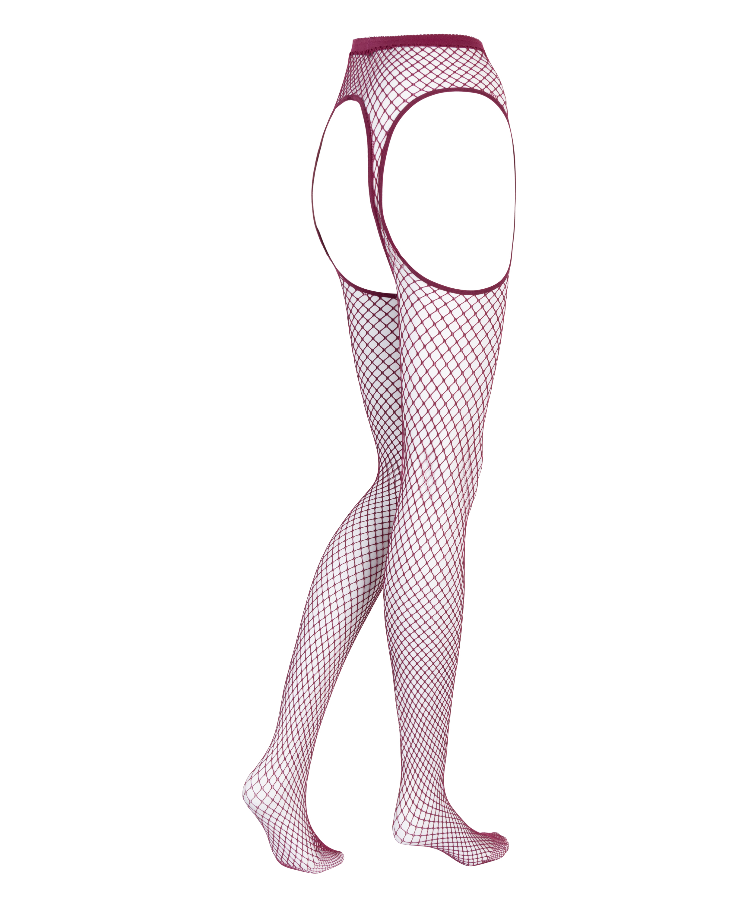 Private Collants ouverts, Rouge, main