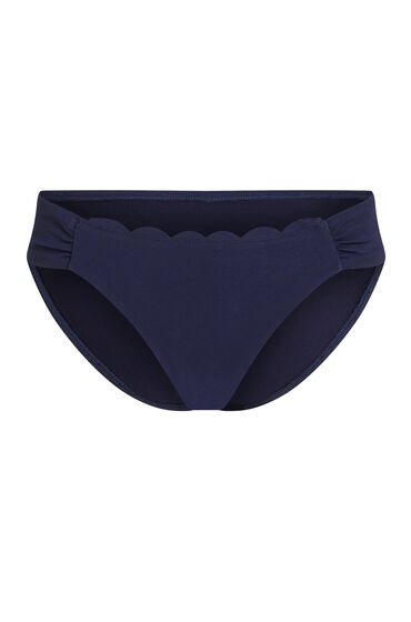 Hunkemöller Slip de Bikini Rio Scallop Bleu