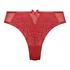 Slip brésilien Harriet à jambes hautes, Rouge
