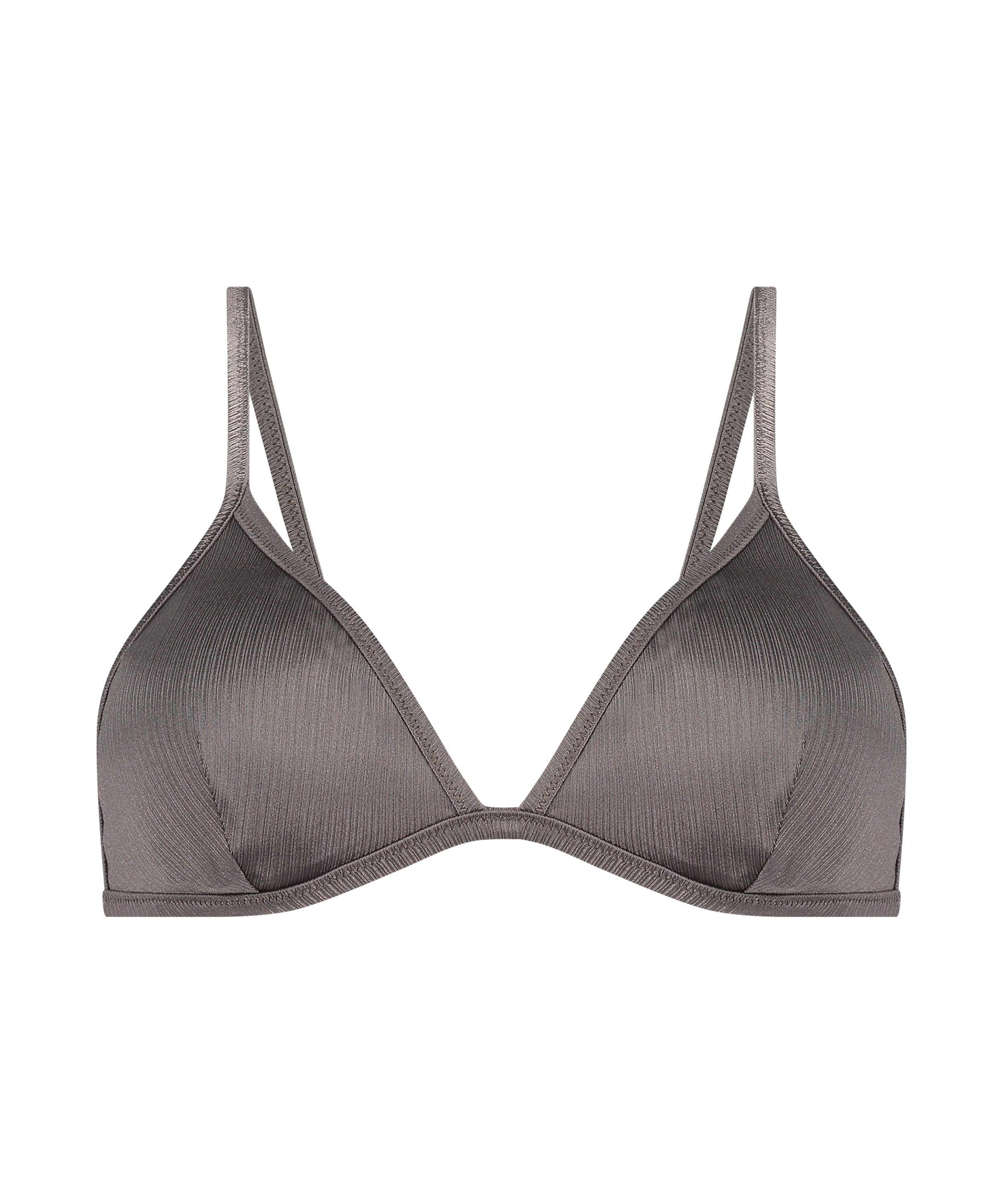 Haut de bikini triangle Luna, Gris, main