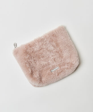 Trousse de maquillage Fake fur, Rose