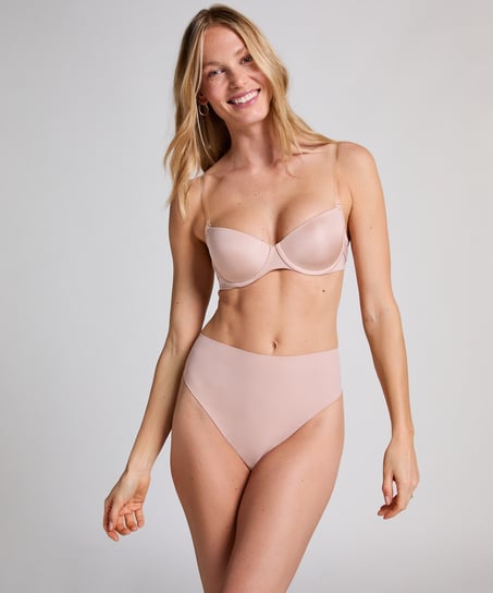 Soutien-gorge à armatures préformé Transparent Back, Beige